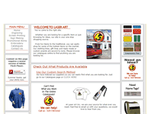 Tablet Screenshot of laserartinc.com